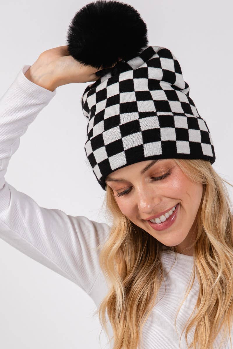 Chaos Kids Checkered Beanie