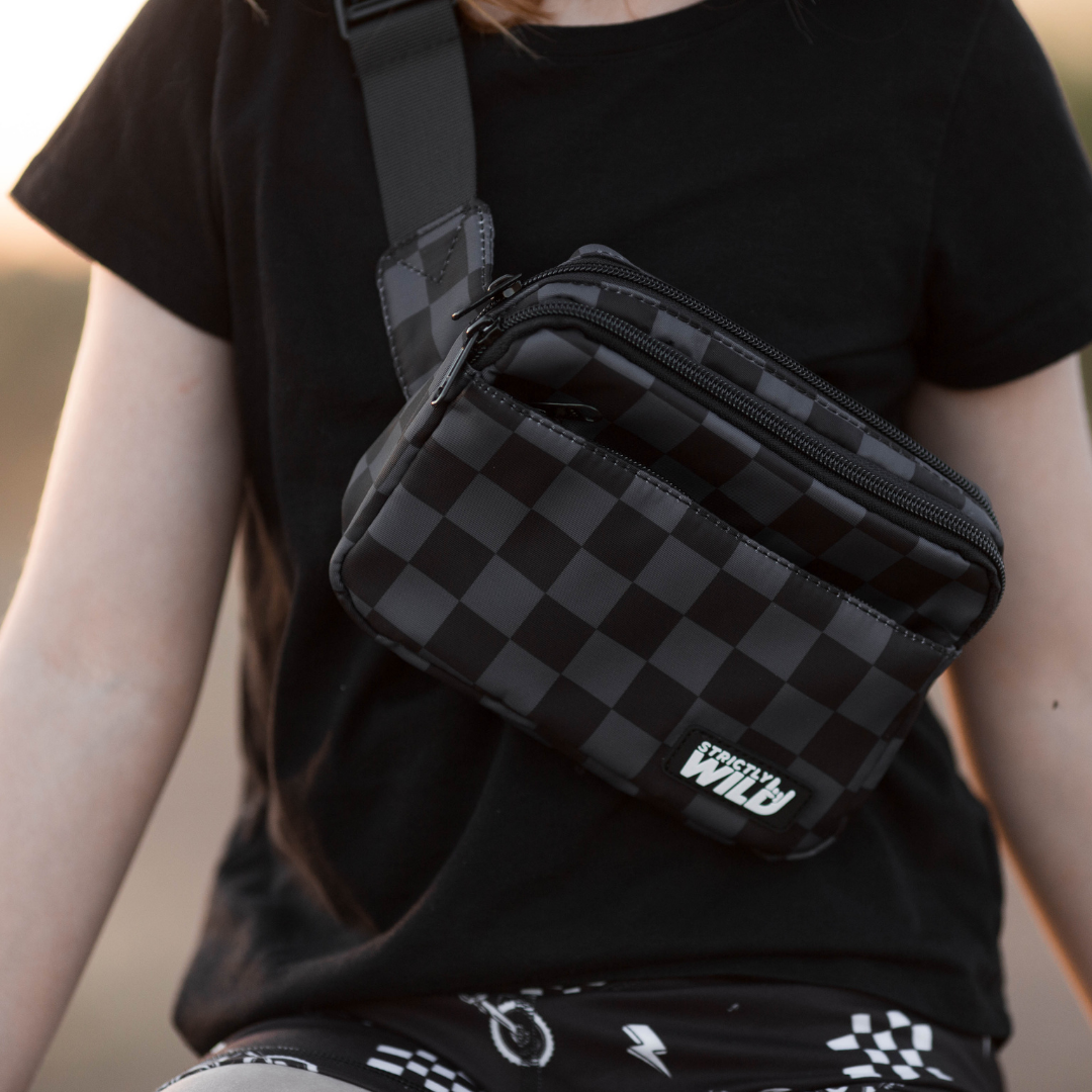 Stealth Checker Cross Body Bag