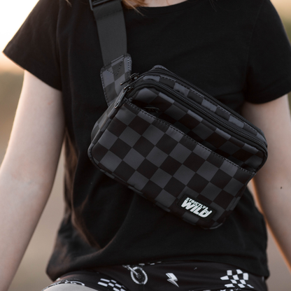 Stealth Checker Cross Body Bag