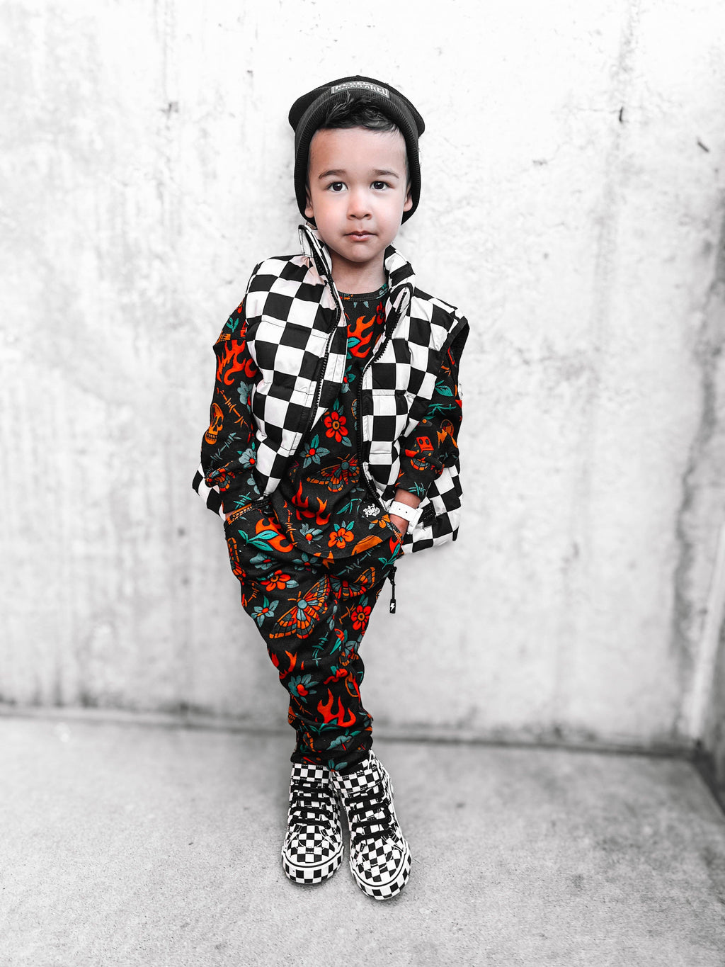 SK8TR Hi-Top in Venice (Checkered)