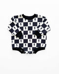 Bubble Romper | Charcoal Bolts