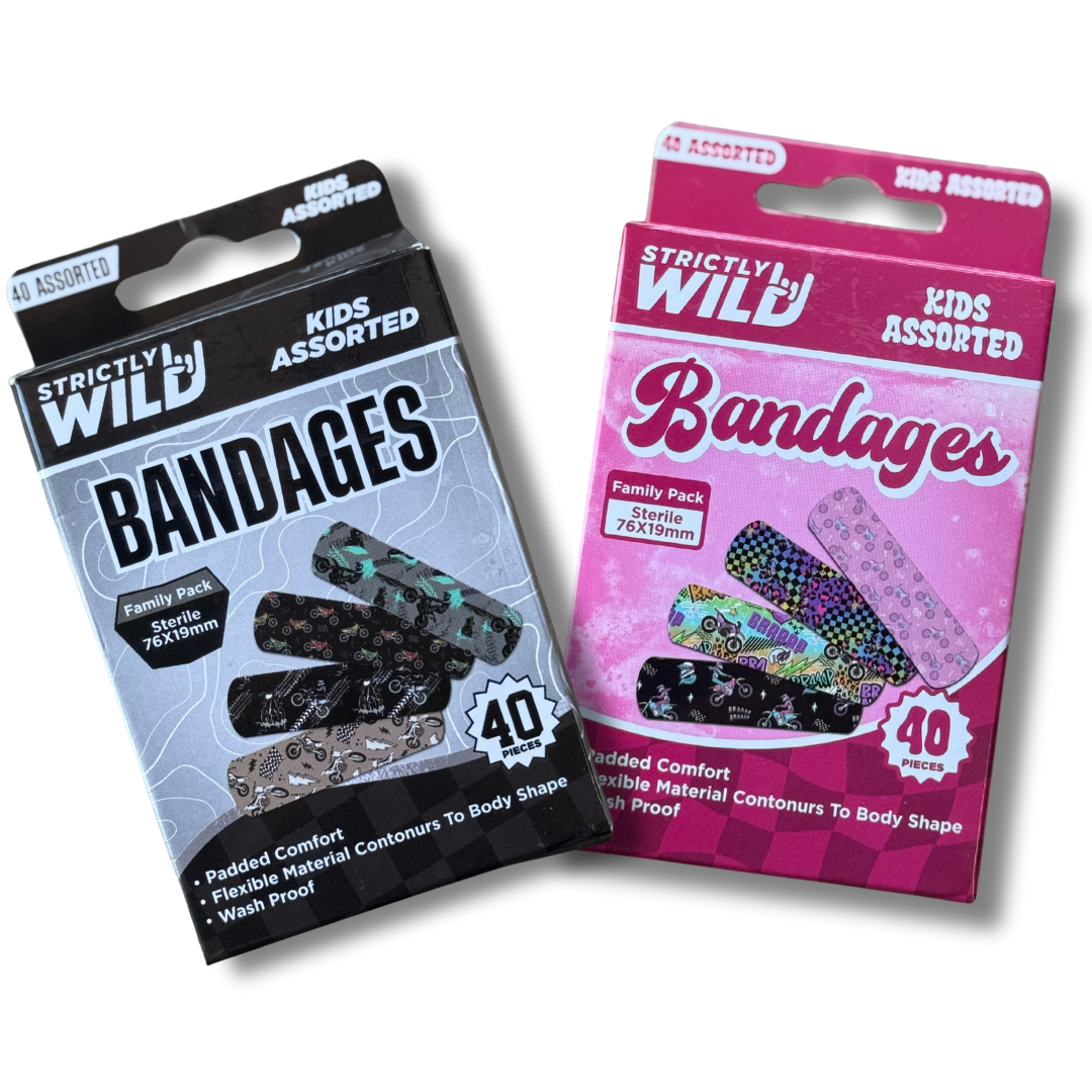 Dirt Bike Bandaids: Girl Bandaids