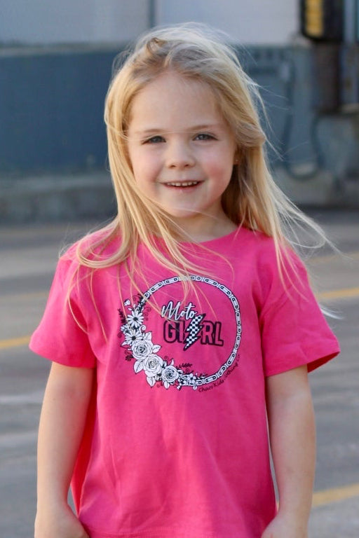 Moto Girl Tee – Pink