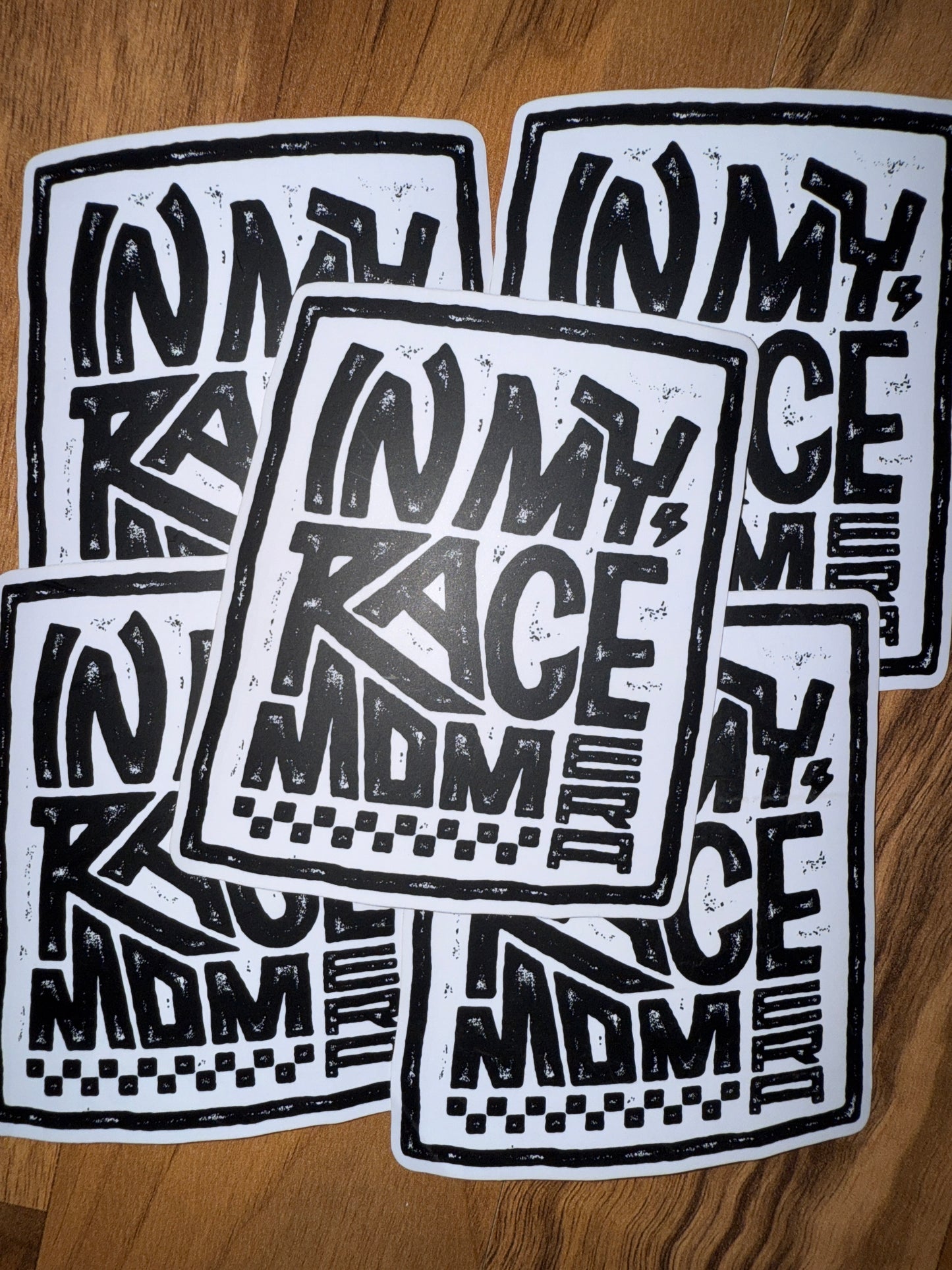 In My Race Mom Era Sticker