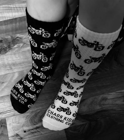 Chaos Kids Dirt Bike Crew Socks 🏁