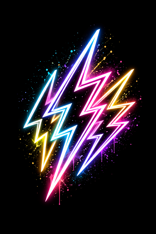 Neon Bolt Hoodie