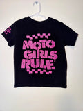 Moto Girls Rule Kids T-Shirt | Girls Motocross Tee