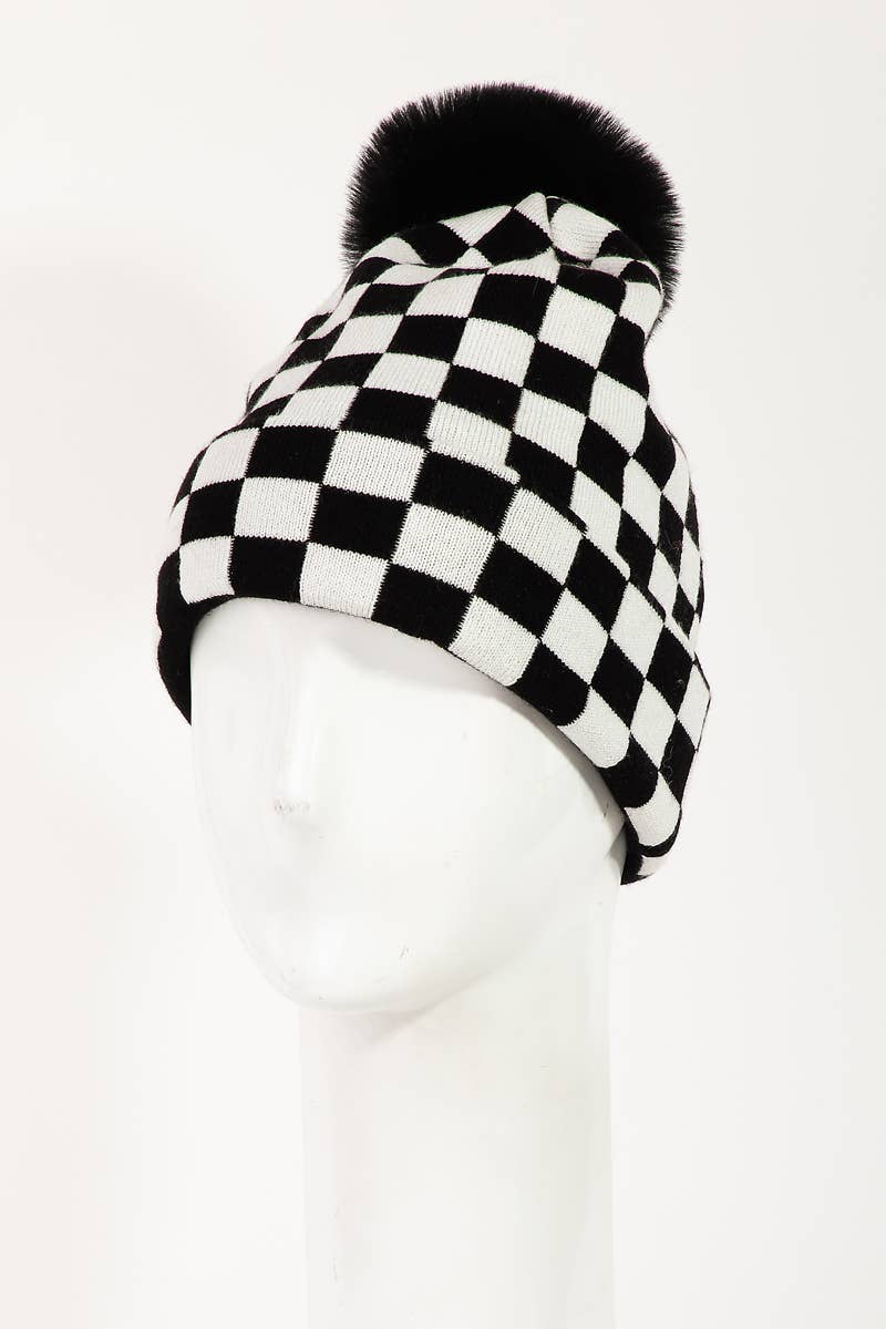 Chaos Kids Checkered Beanie