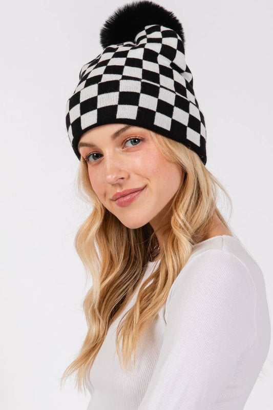 Chaos Kids Checkered Beanie