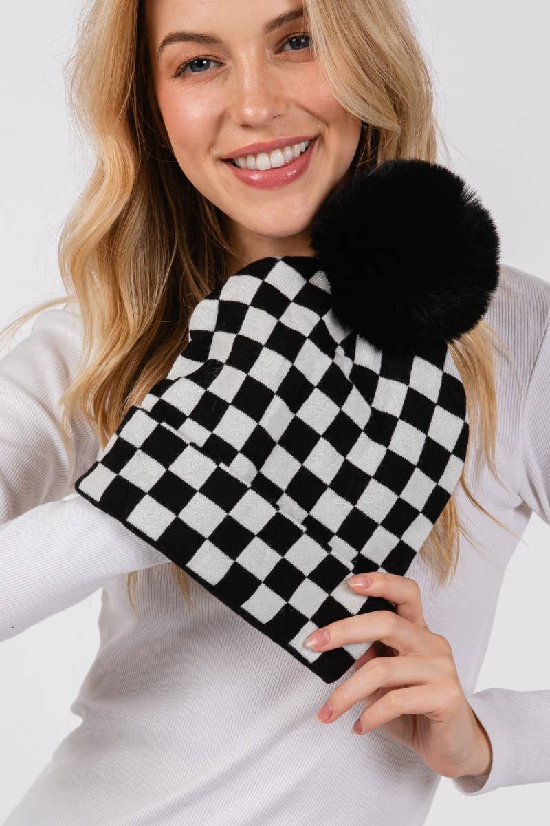 Chaos Kids Checkered Beanie